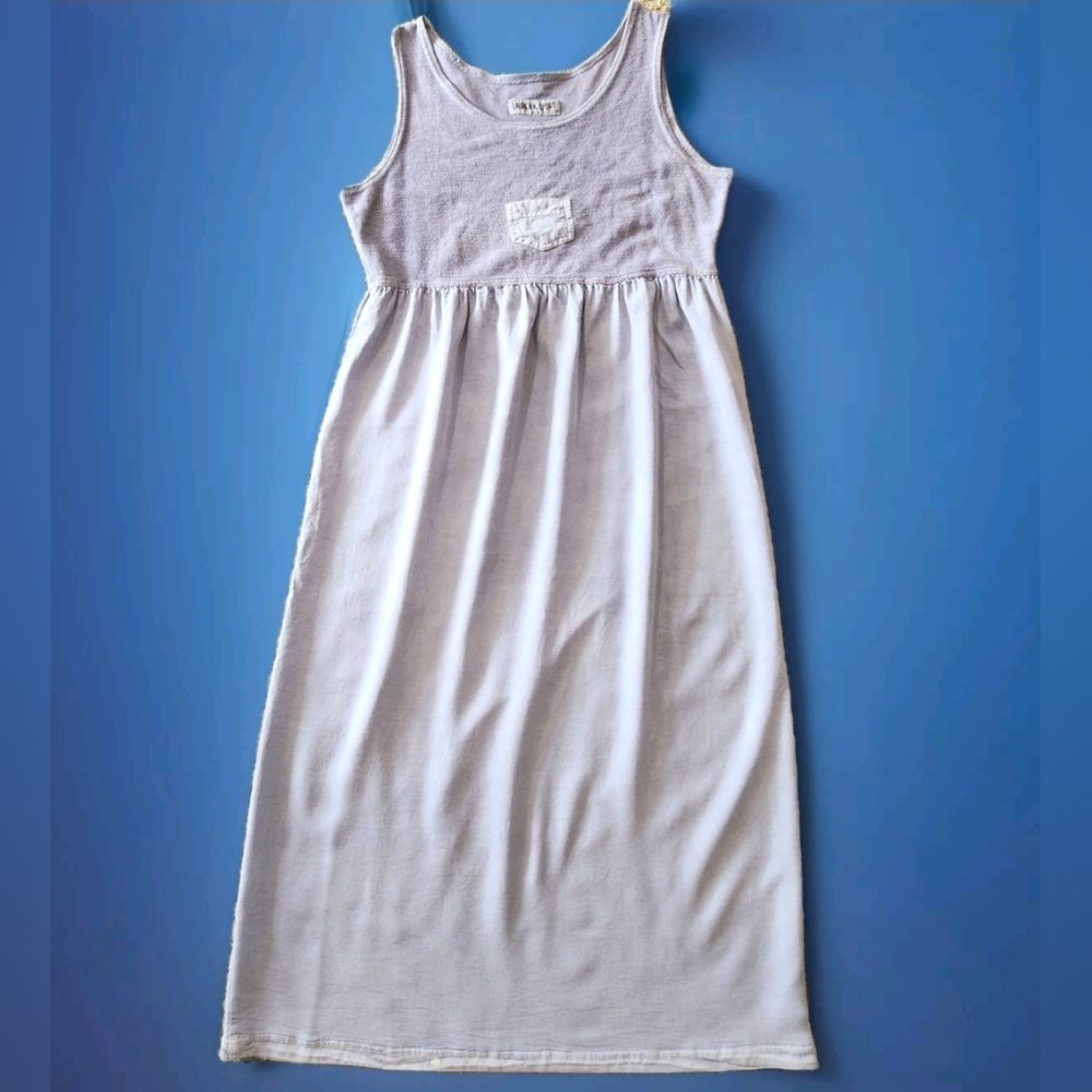 Sleeveless White Maxi Tank Dress